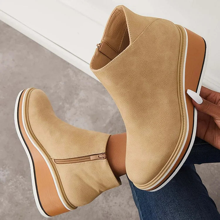 Marilena | Vegan Leather Ankle Boots - Helen & Olivia Manhattan