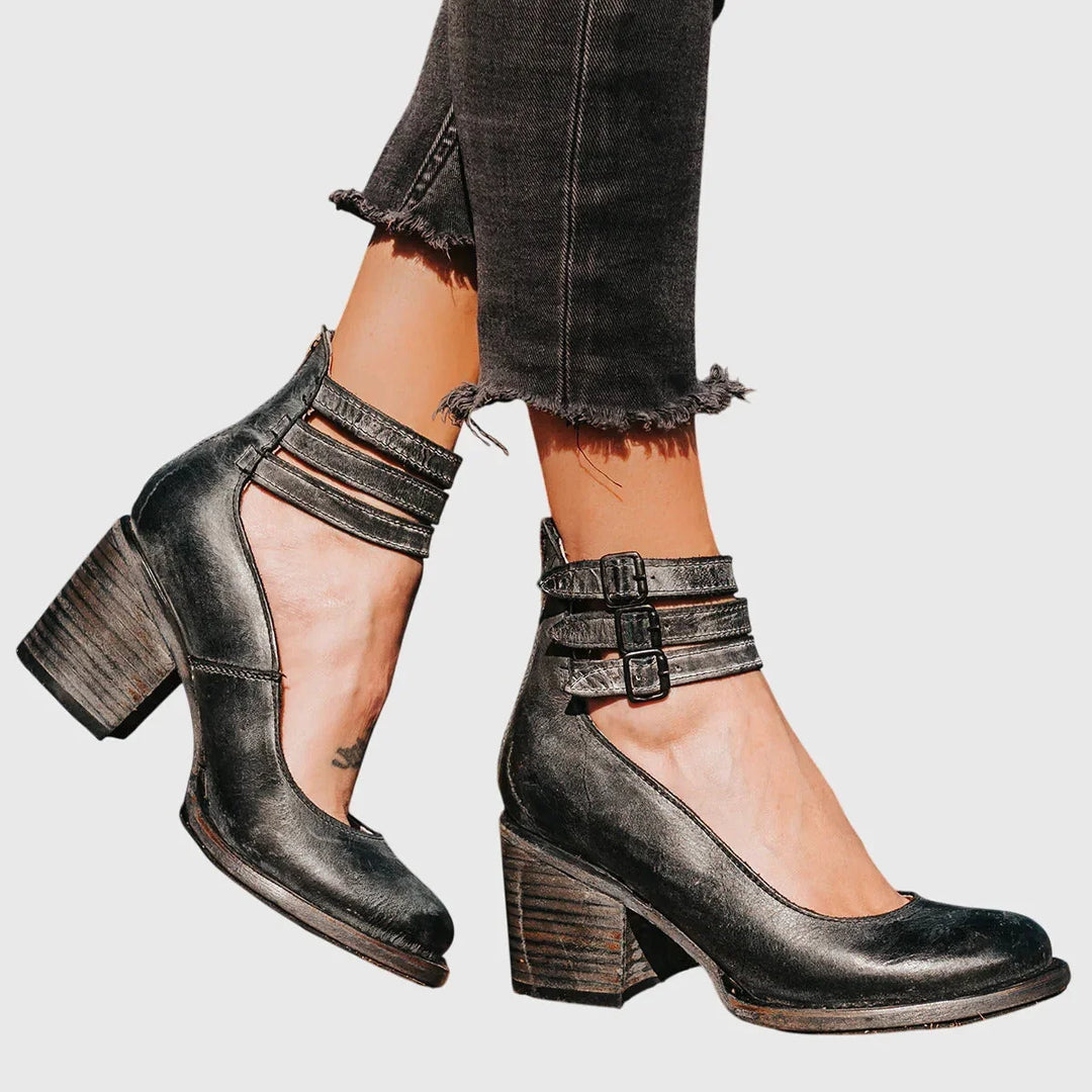 Petra | Comfort Heels - Black