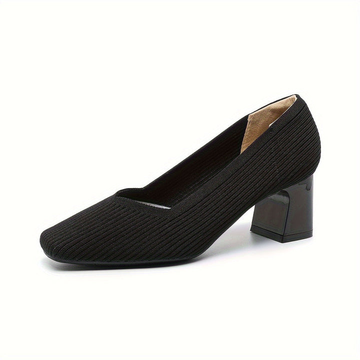 Marie | Comfortable Platform Heels with Classic Elegance - Black