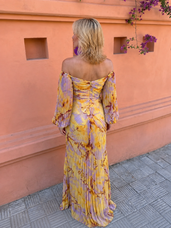 Sutton | Easy Floral Deep V Neck Maxi Dress