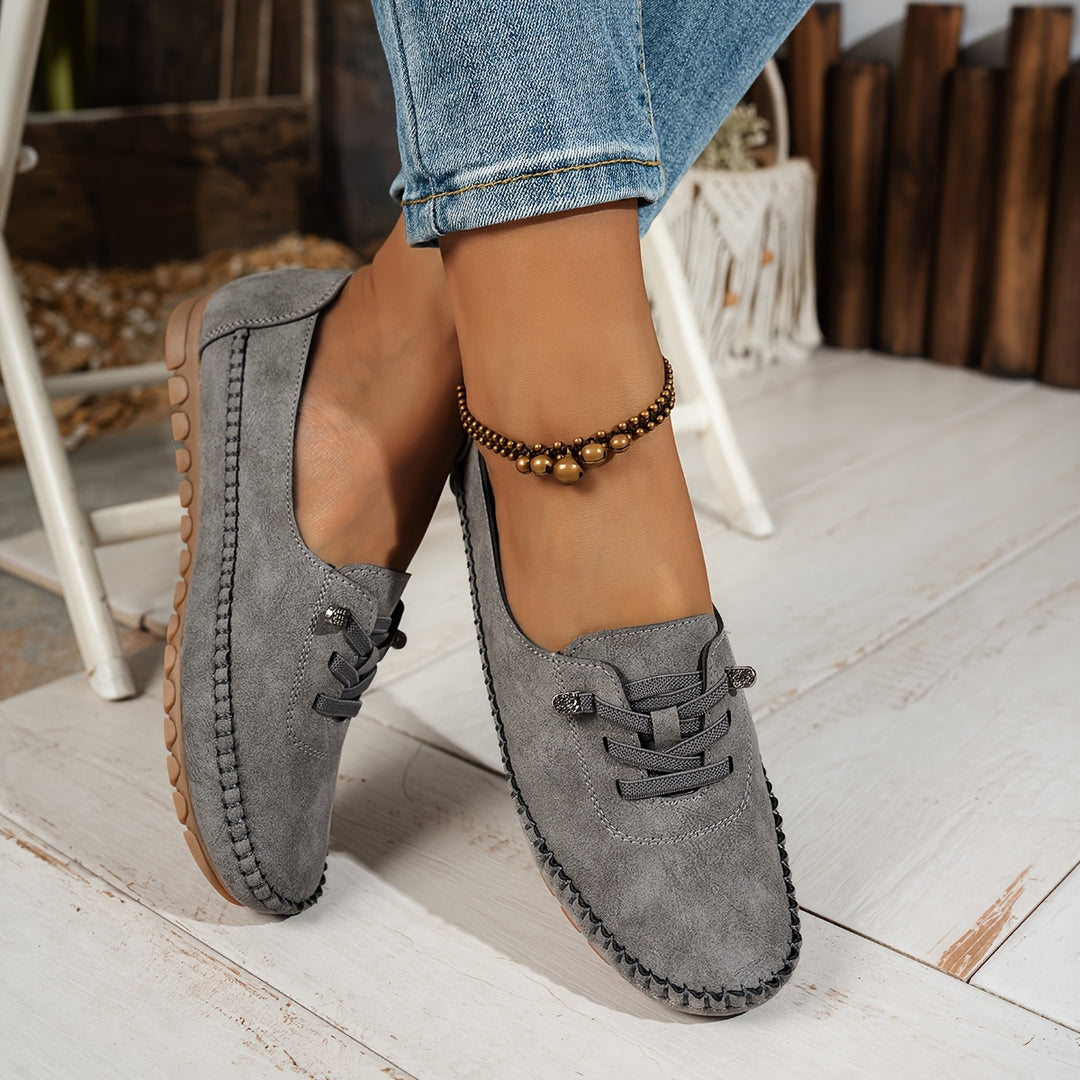 Celiane | Loafers Souples A Sole Ergonomic - Grey
