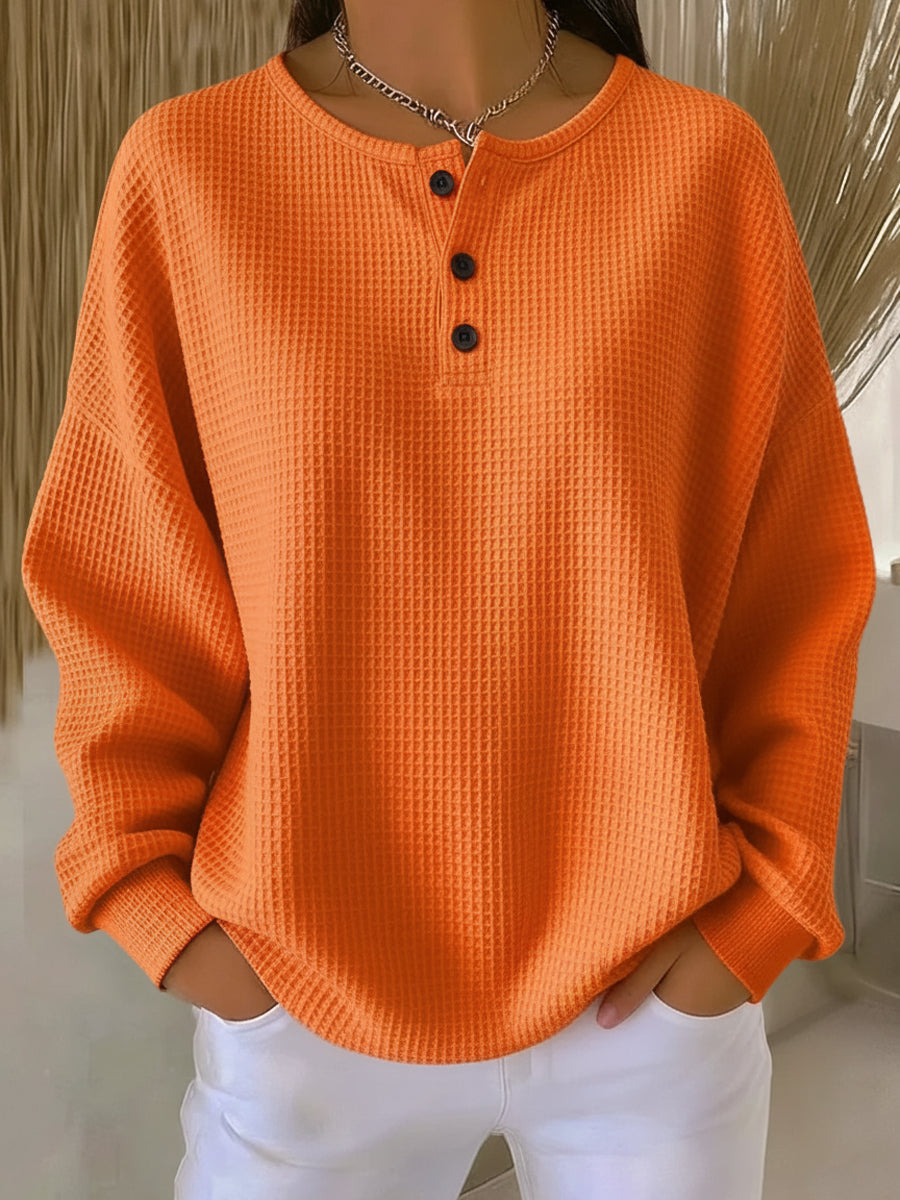 Marta | Timeless Comfort Sweater - Orange