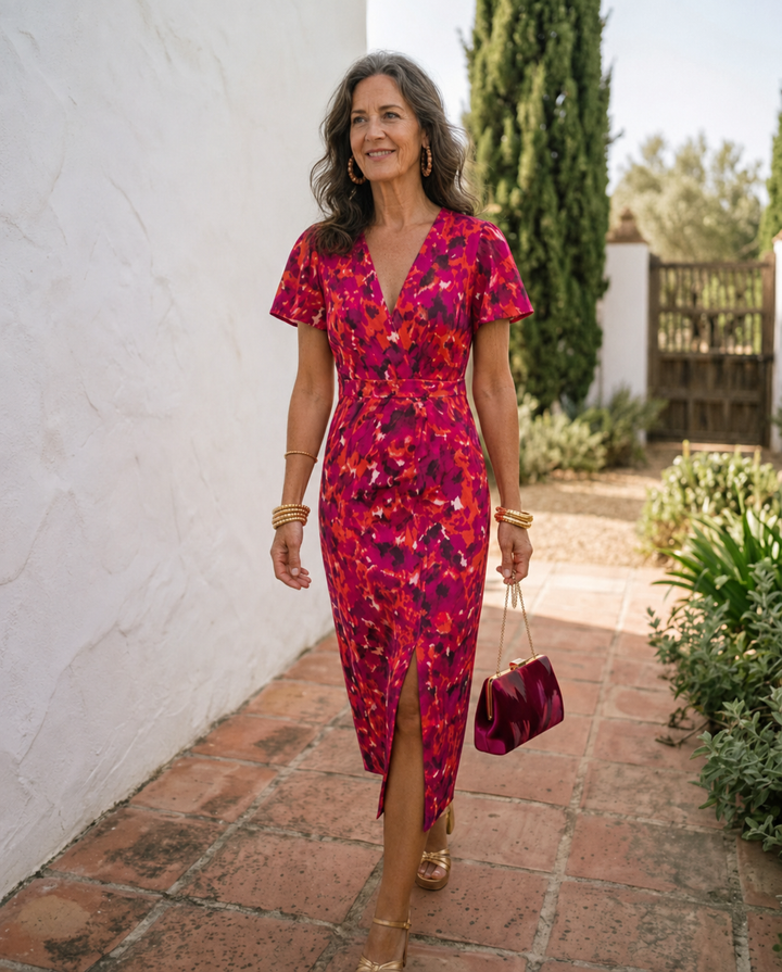 Wanda | Timeless Puff Sleeve Midi Dress