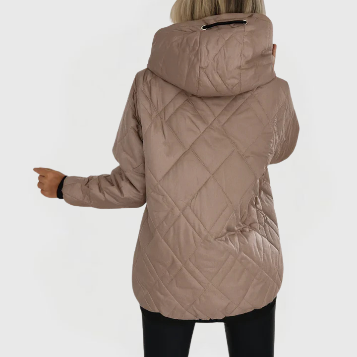 Lauren | Quilted Hooded Coat - 