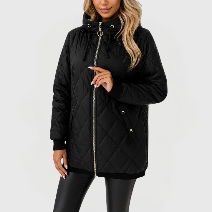 Lauren | Quilted Hooded Coat - 