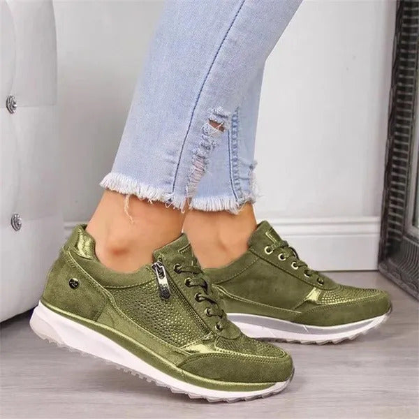 Gabri | Zip-Up Orthopedic Sneakers - 