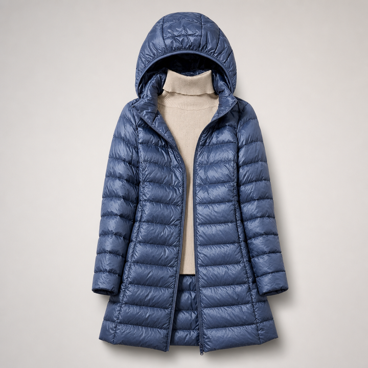 Eliza | Ultralight Down Jacket - Burgundy
