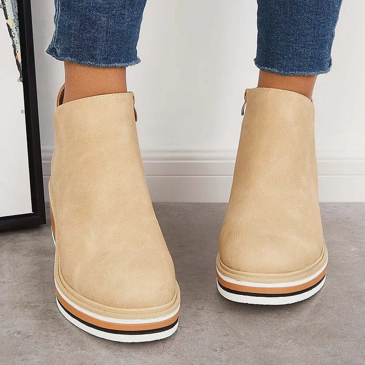Marilena | Vegan Leather Ankle Boots - Helen & Olivia Manhattan