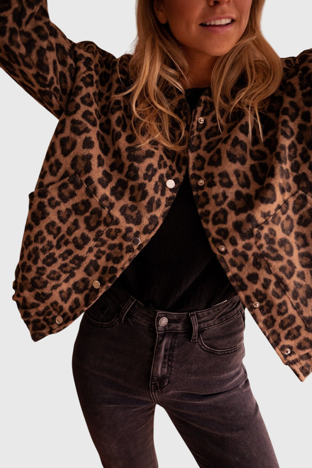 Elodie | Stylish Leopard Print Jacket - 