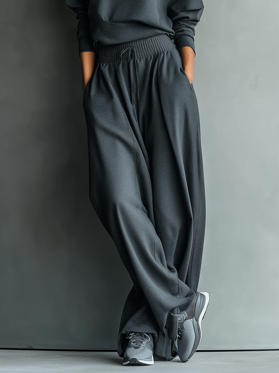 Strick Ensemble Weite Hose - 