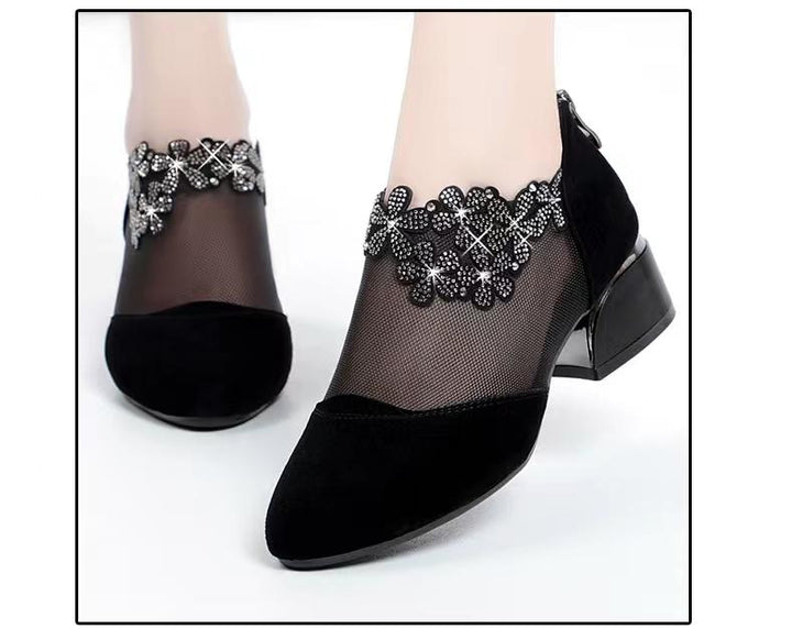 Aurora Elegant Breathable Mesh Heels - 