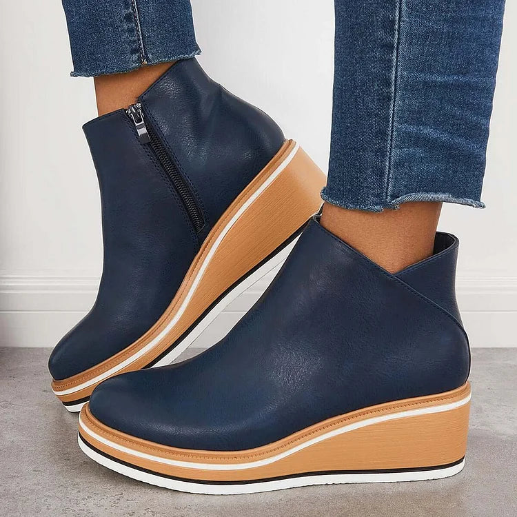 Marilena | Vegan Leather Ankle Boots - Helen & Olivia Manhattan