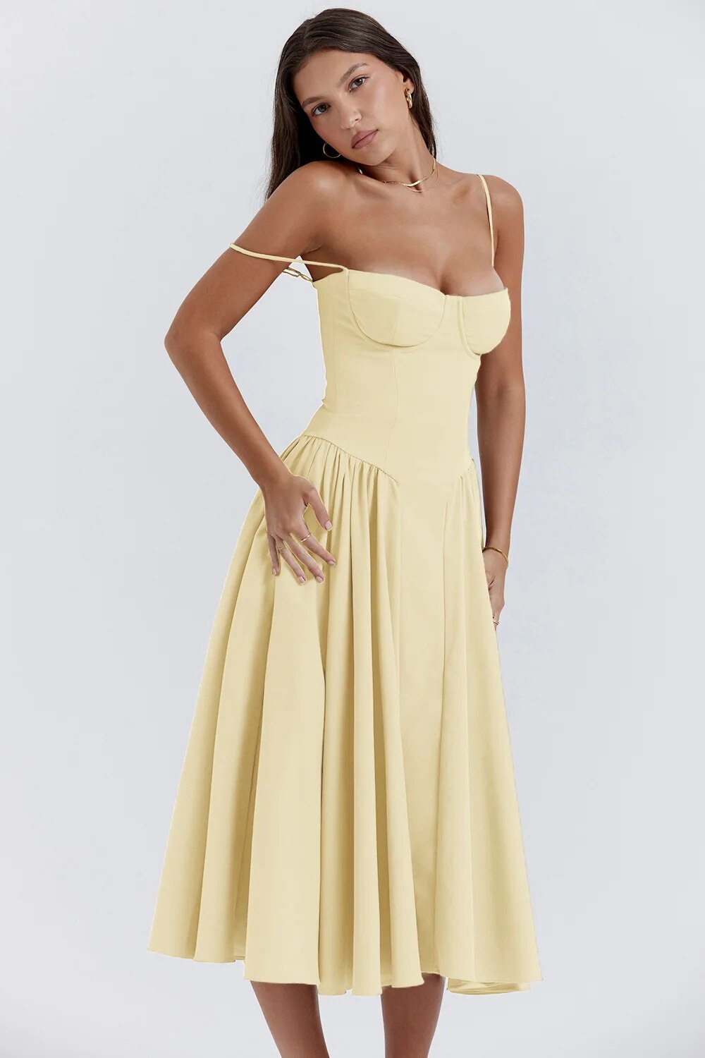 Calliope | Dress Midi with Bustier & Linea ad Un