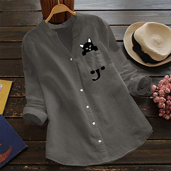Catrina | Chic Cat Blouse