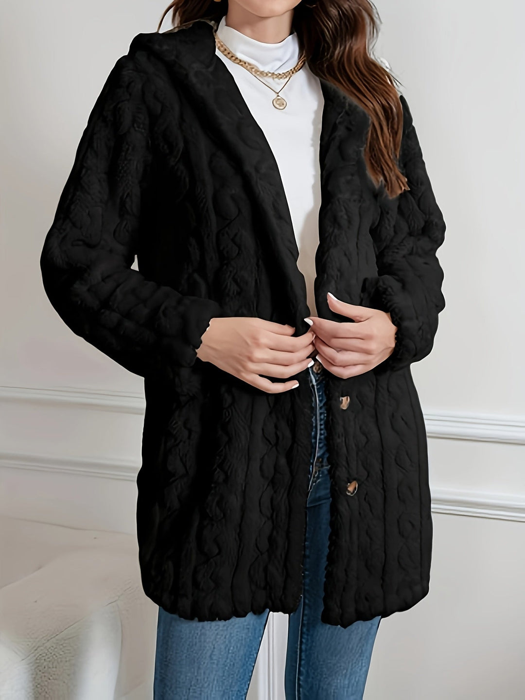 Josephine | Jacket Texturée Douillette - Blue