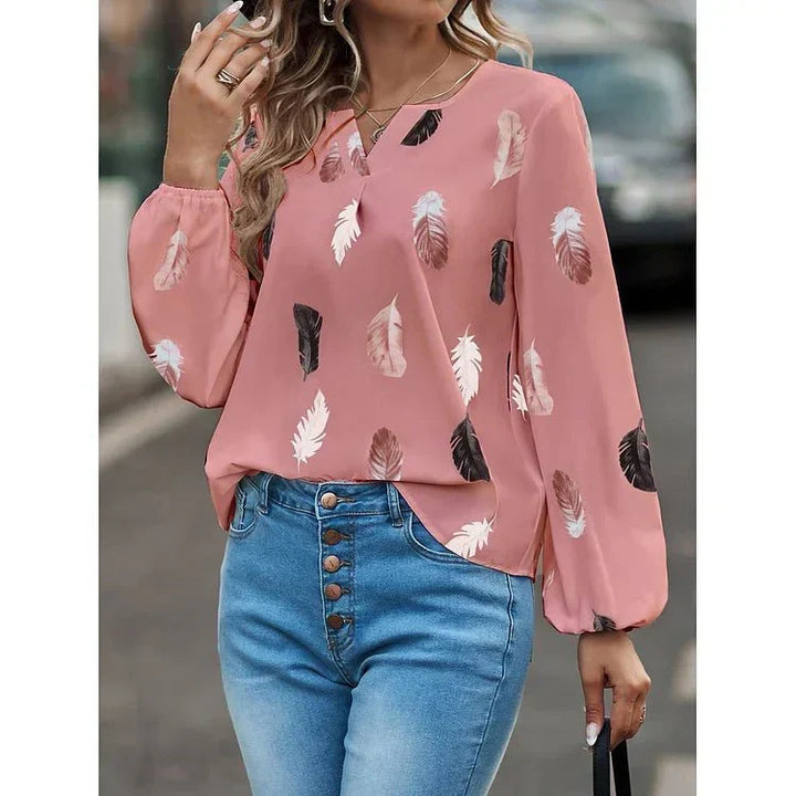 Gracey | Feather Print Tee
