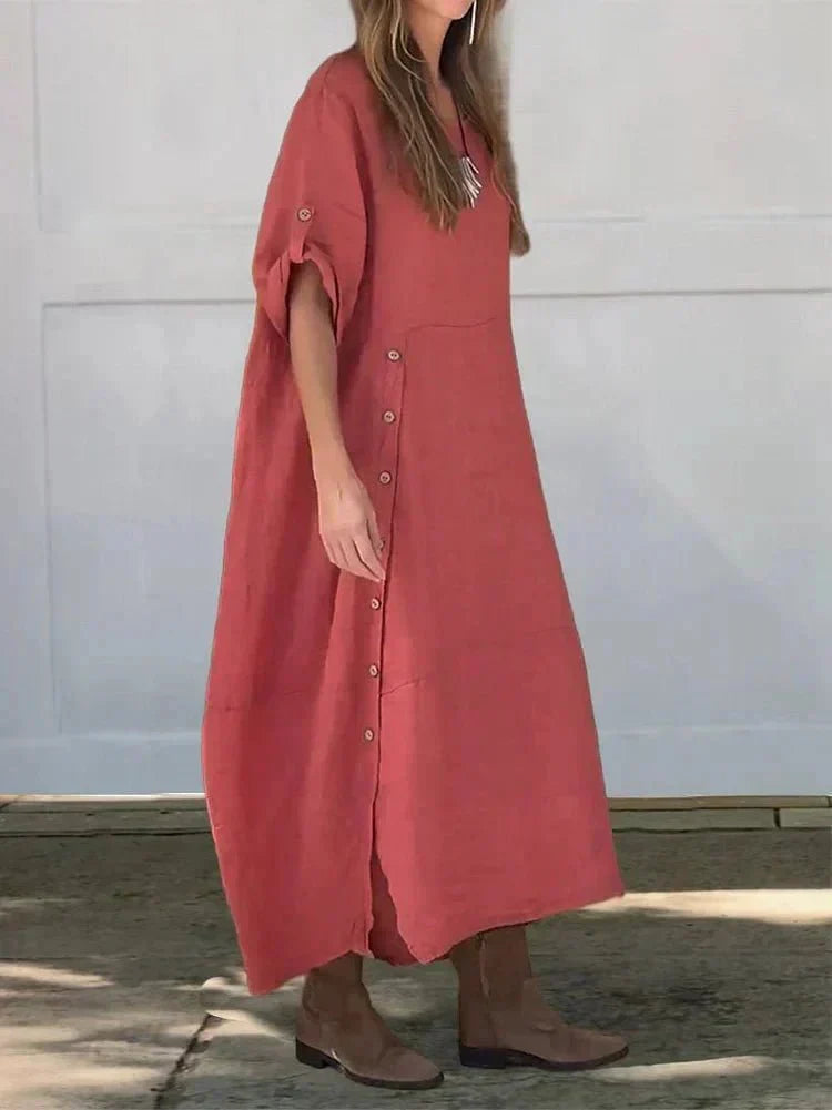 Islay | Dress in Misto Linen Lussuoso