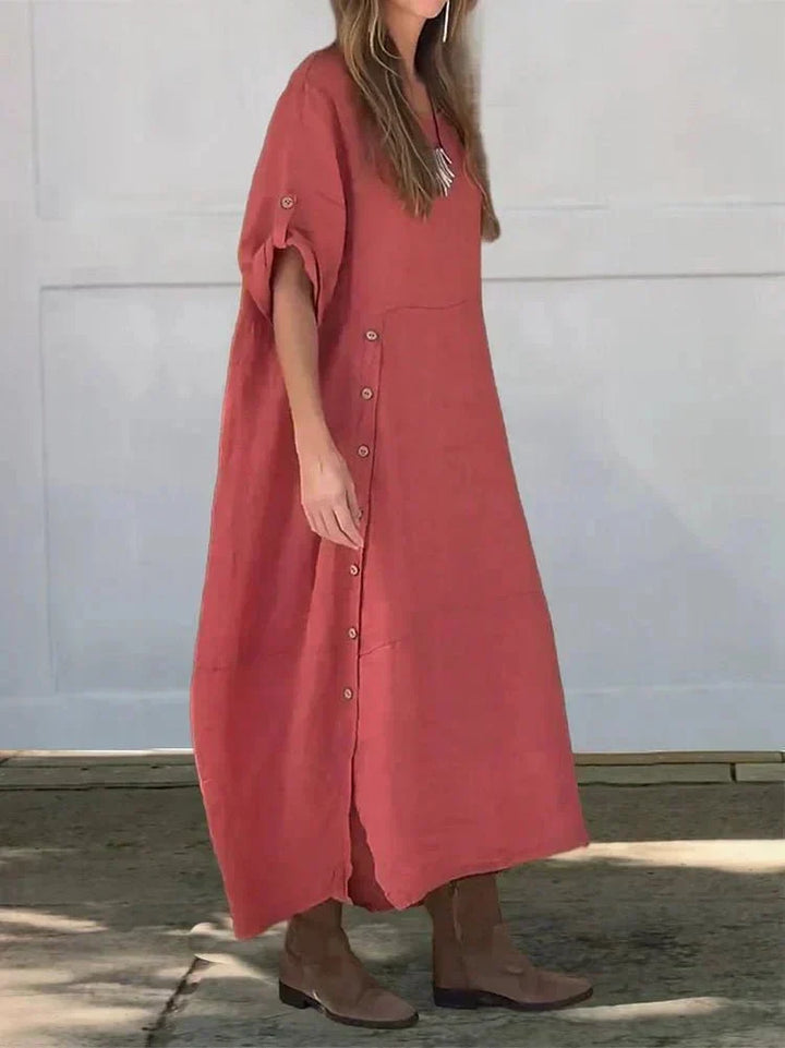 Islay | Dress in Misto Linen Lussuoso