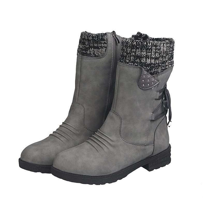 Verena | Premium Orthopaedic Waterproof Mid-Calf Boots: Easy-Zip Pain Relief Walking Shoes
