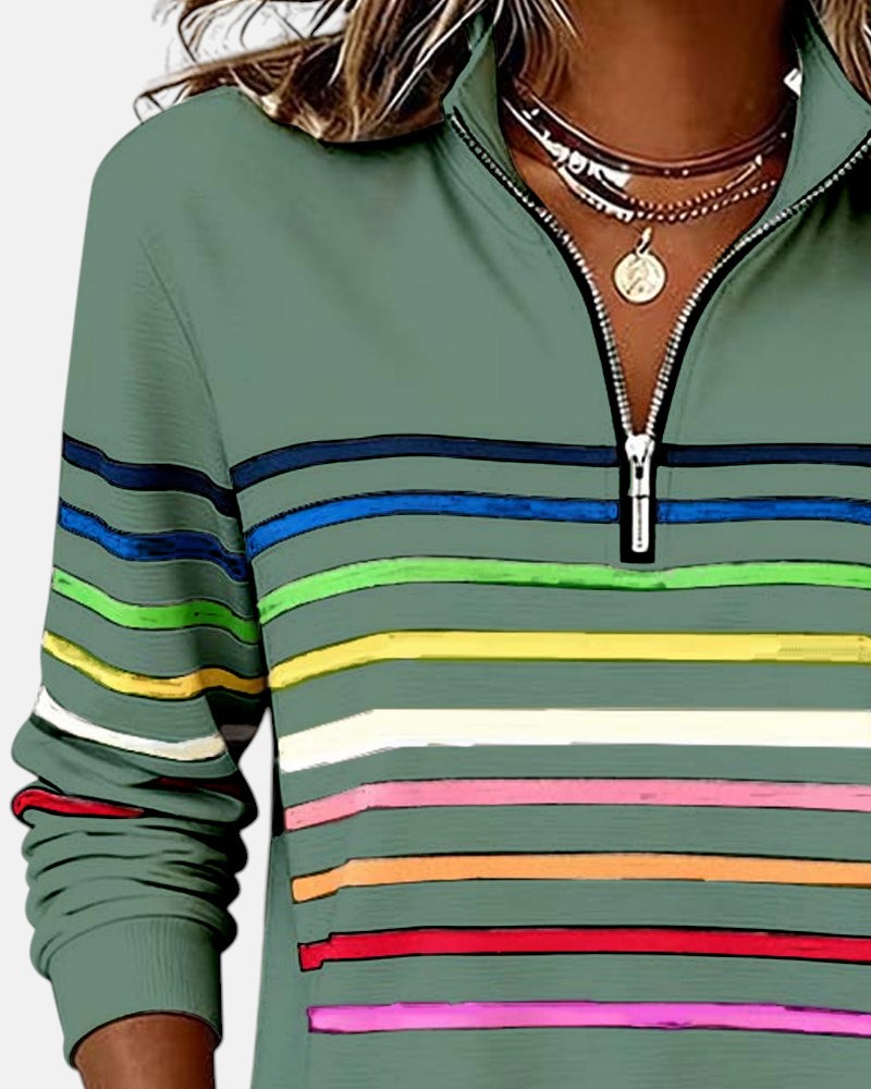 Irene | Comfort Striped Sweater - 
