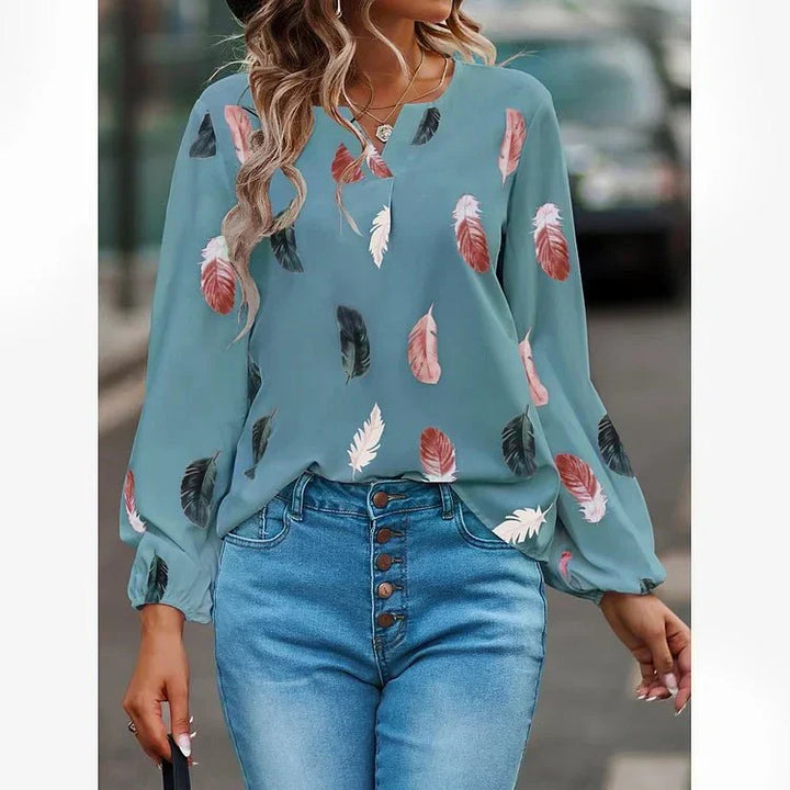 Gracey | Feather Print Tee