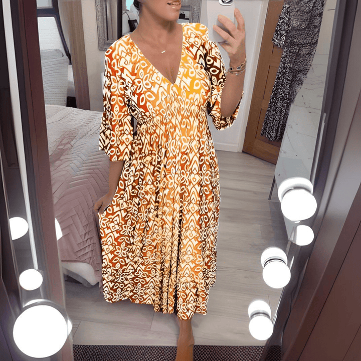 Amara | Dress Boho Chic Printed