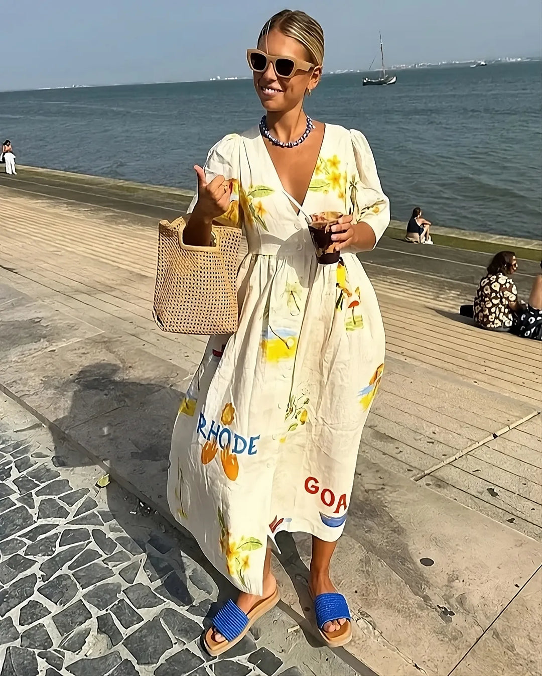 Jade | Beautiful Greek Pattern Dress