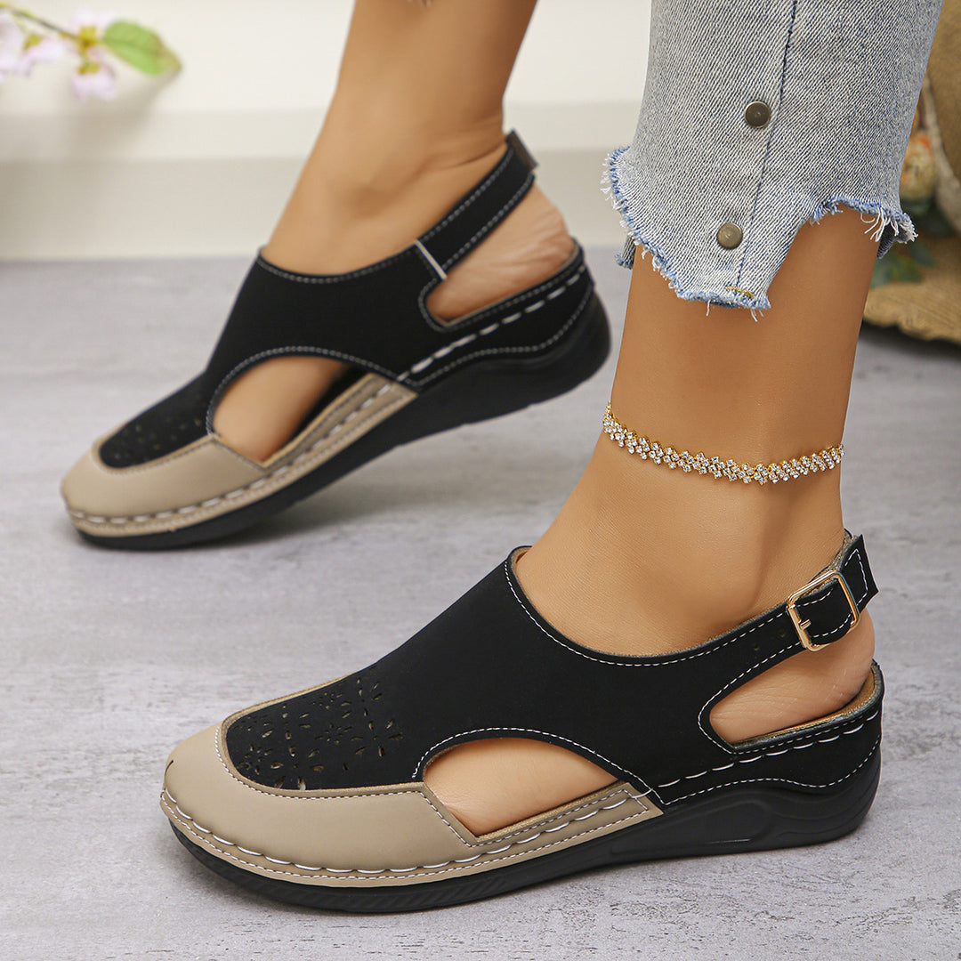 Oksana | Women's Fashionable Wedge Heel Orthopaedic Sandals