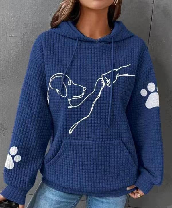 LAYLA | Furry Friend Hoodie - Blue