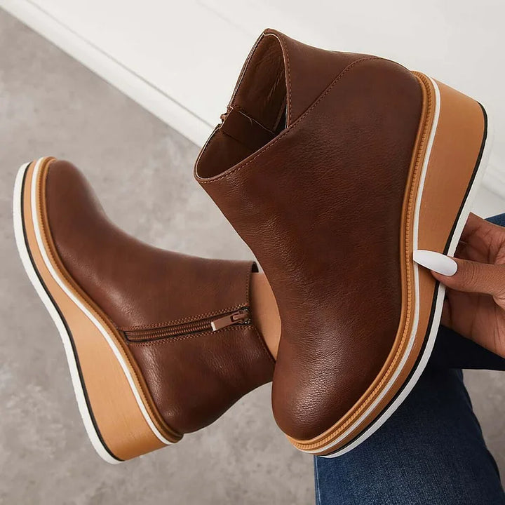 Marilena | Vegan Leather Ankle Boots - Helen & Olivia Manhattan