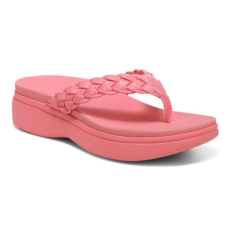 Odalys | Women's Braided Platform Flip-Flops Sandals