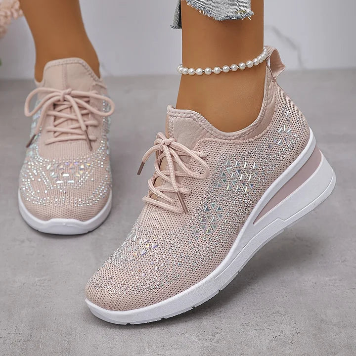 Alessia | Scarpe sportive comfort con dettagli di strass
