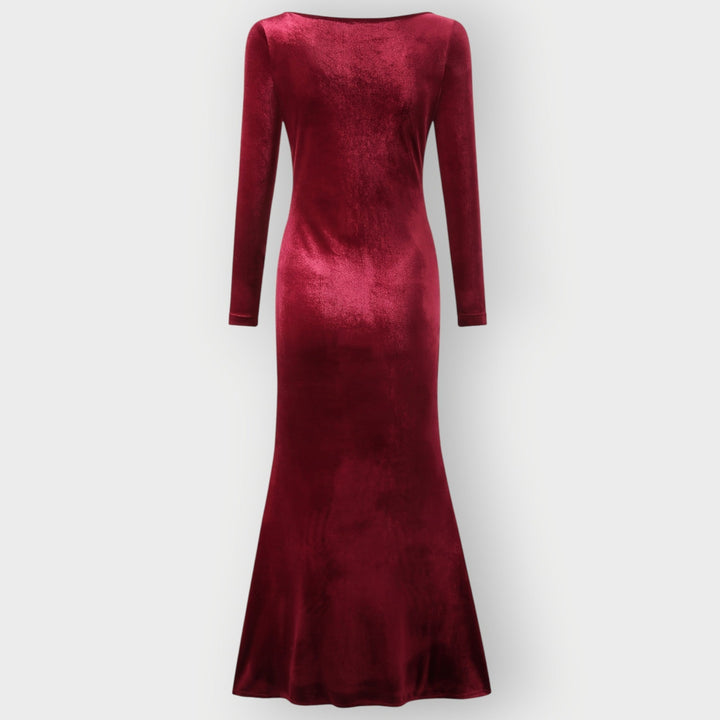 Kryenna | Dress for Evening in Velvet Silhouette Lussuosa