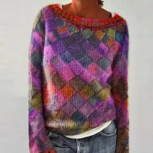 Charlotte | Retro Knitted Sweater - Lb1139Opo