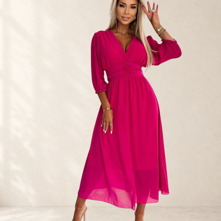 Chloe | Lightweight Silky Chiffon Dress