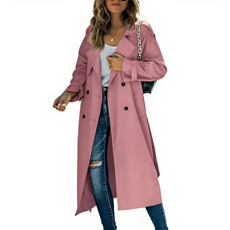 Sophie | Timeless Elegance Trench Coat - Pink