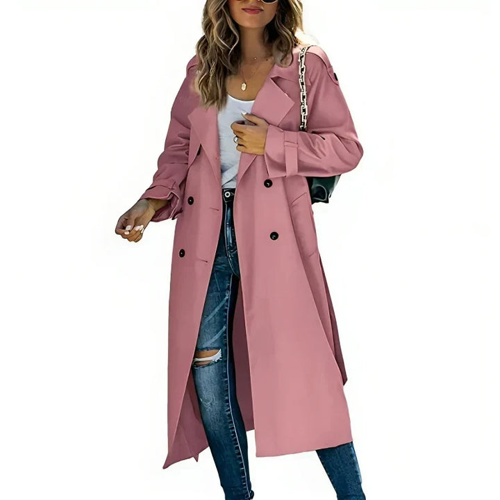 Sophie | Timeless Elegance Trench Coat - Pink