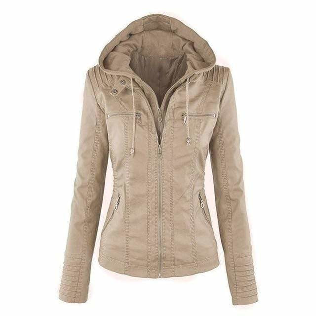 Chloe | Hooded Jacket - Café