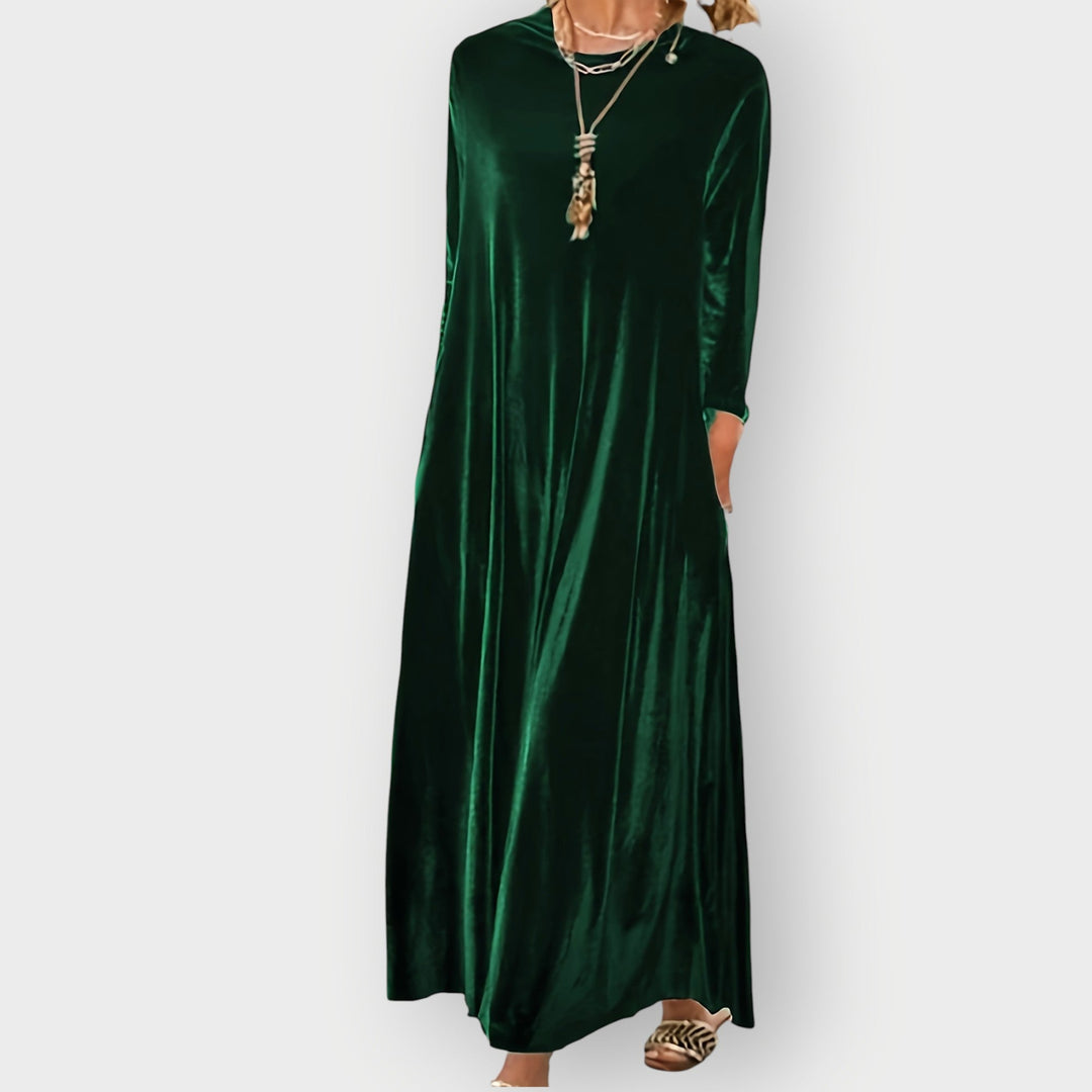Vexalia | Maxi Dress Flowy in Velvet Lussuoso