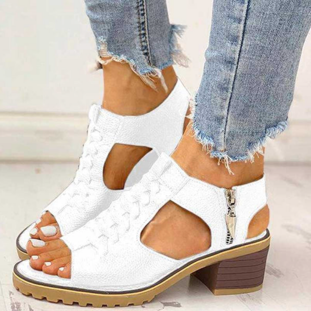 Ouida | Sandals Elegant A Talons Hauts - White