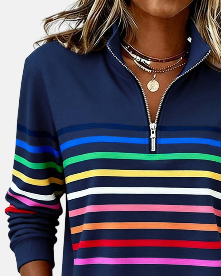 Irene | Comfort Striped Sweater - 