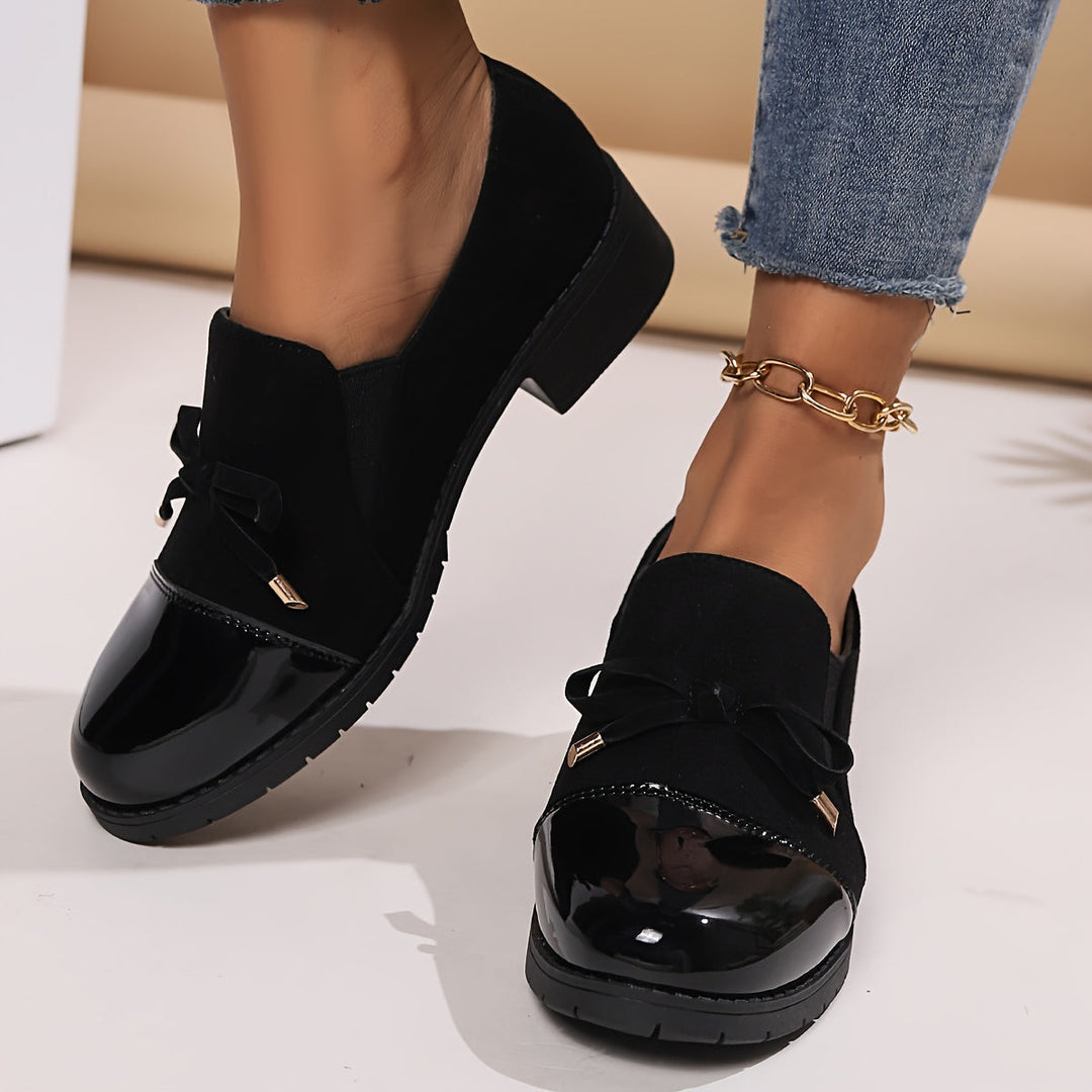 Camille | Comfort Loafers with Patent Toe