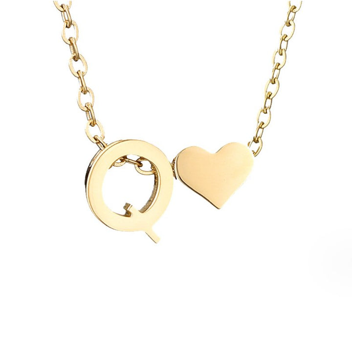 Necklace Iniziale Timeless with Pendant in Heart