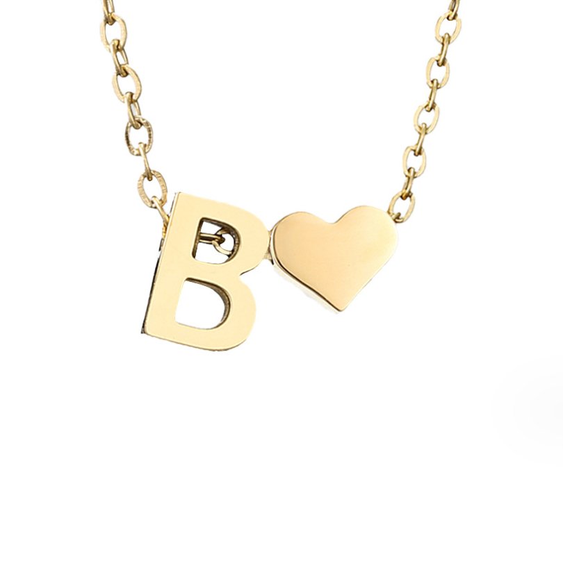 Necklace Iniziale Timeless with Pendant in Heart