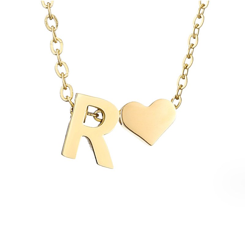 Necklace Iniziale Timeless with Pendant in Heart