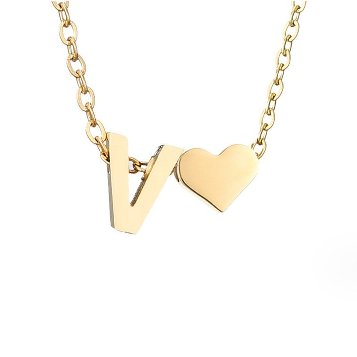 Necklace Iniziale Timeless with Pendant in Heart