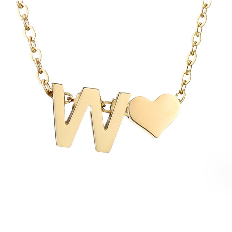 Necklace Iniziale Timeless with Pendant in Heart