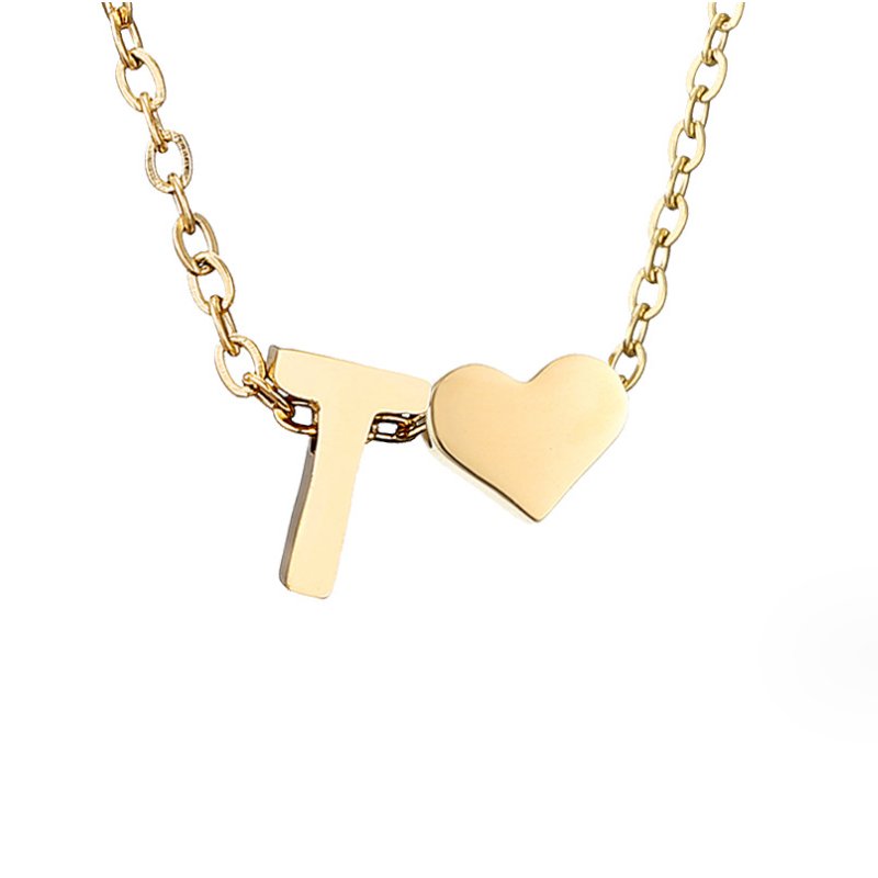 Necklace Iniziale Timeless with Pendant in Heart