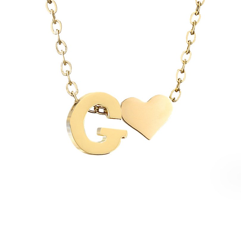 Necklace Iniziale Timeless with Pendant in Heart