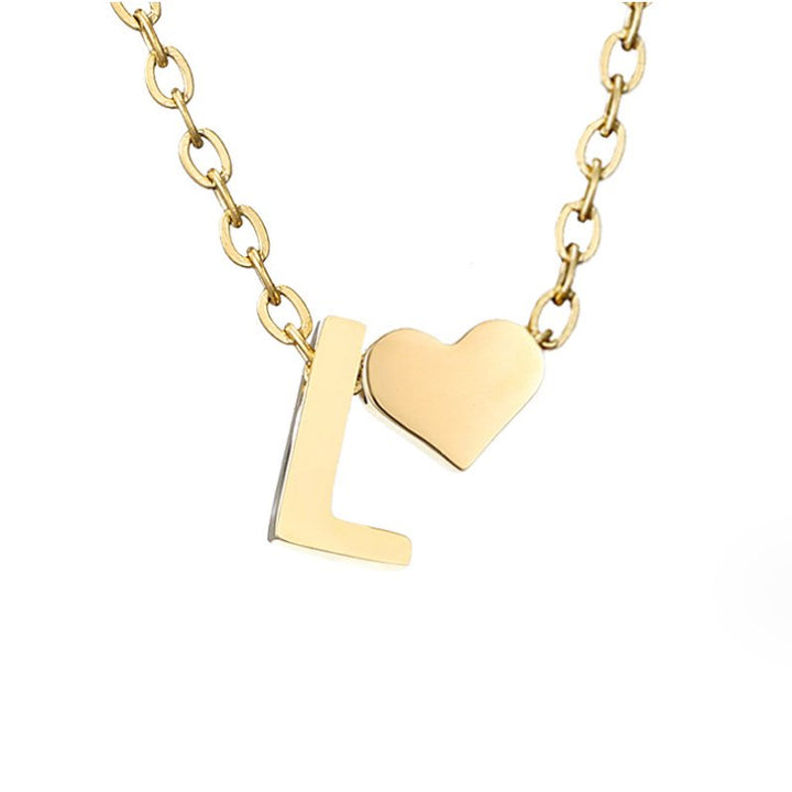 Necklace Iniziale Timeless with Pendant in Heart